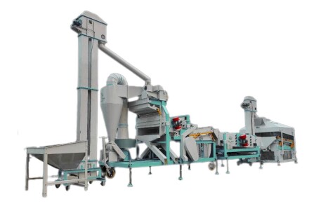 خط کامل بوجاری حبوبات با ظرفیت ۳ تن در ساعت